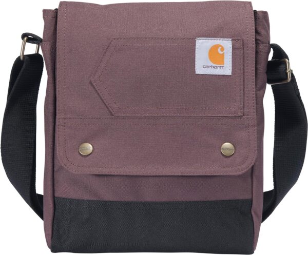 Carhartt Durable Adjustable Crossbody Bag With Flap Over Snap Closure.jpg