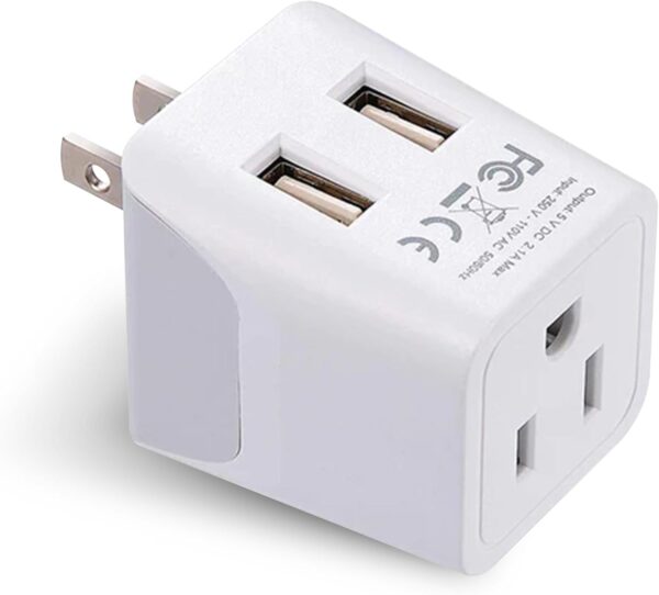 Ceptics Japan Philippines Travel Adapter Plug With Dual Usb.jpg