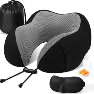 Cloudbliss Travel Pillow Premium Memory Foam Comfortable Supportive Neck.jpg