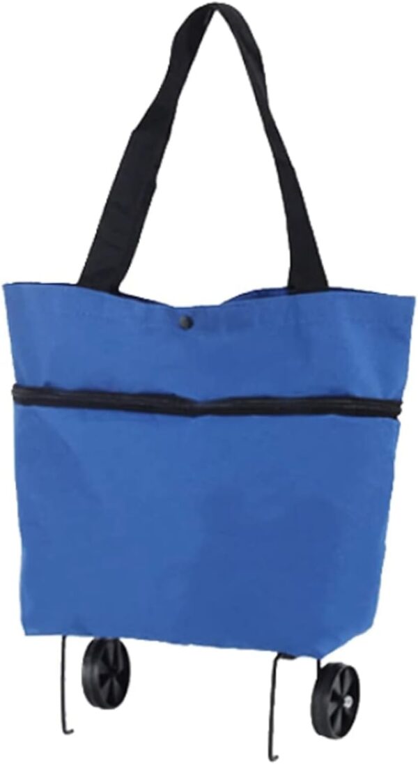 Collapsible Shopping Bag Zipper Foldable Trolley Bag Portable Shopping Bags.jpg