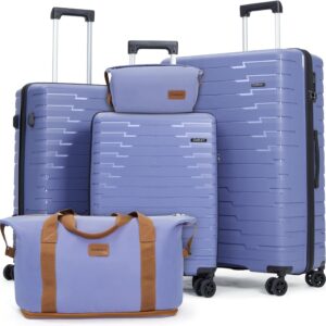 Cosbarn Luggage Sets 5 Piece Suitcases With Wheels Pp Hard.jpg