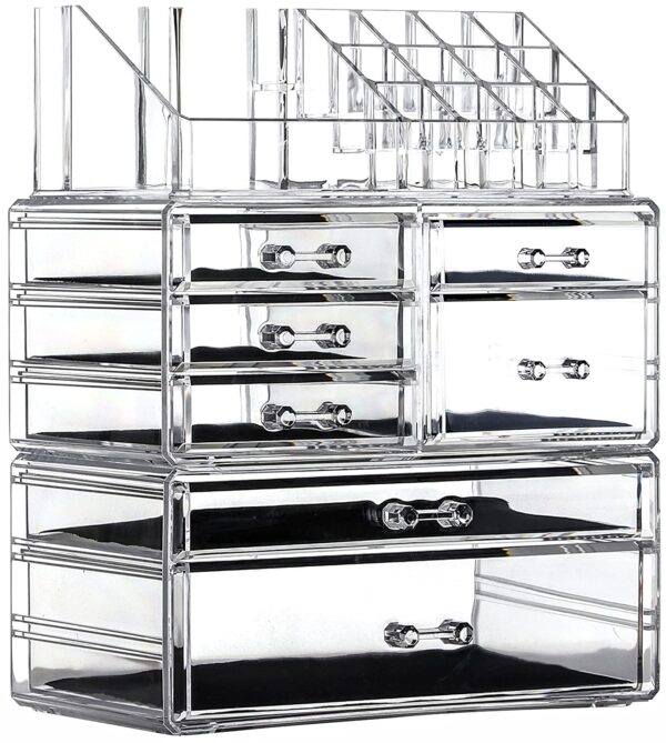 Cq Acrylic Makeup Organizer Skin Care Large Clear Cosmetic Display.jpg