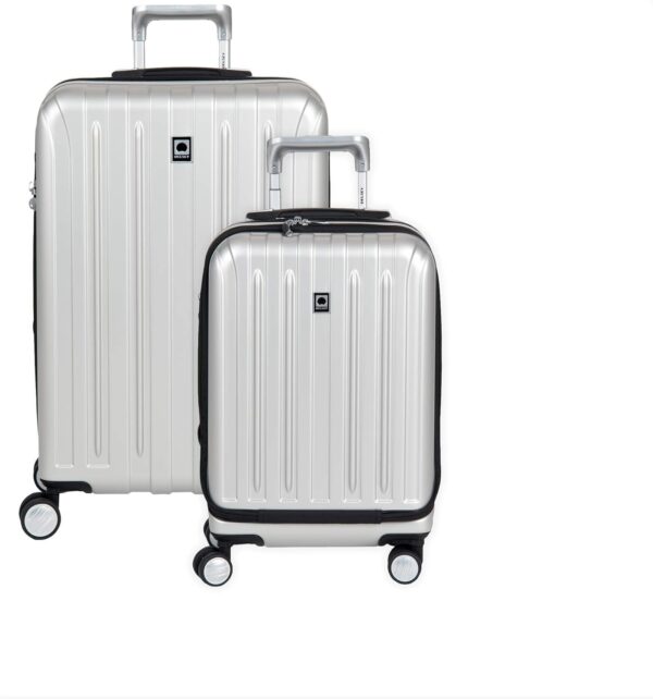 Delsey Paris Titanium Hardside Expandable Luggage With Spinner Wheels Silver.jpg