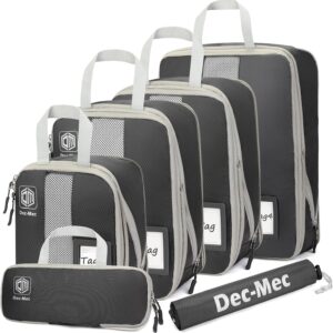 Dec Mec 46 Set Compression Packing Cubes With Tag Holders For.jpg