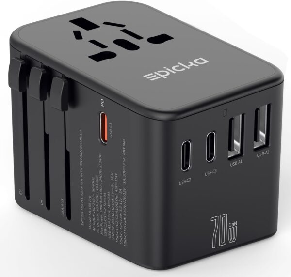 Epicka Universal Travel Adapter Gan International Plug Adapter With 3.jpg