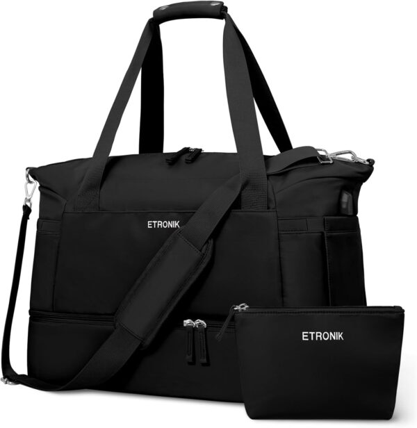 Etronik Gym Bag For Women Travel Duffel Bag With Usb.jpg