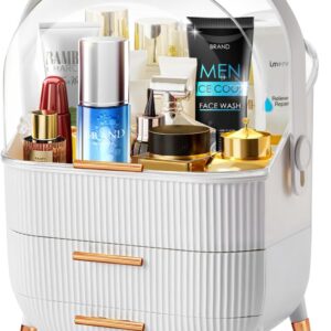 Egg Shape Makeup Organizer For Vanityportable Cosmetics Storage Boxpreppy Skincare.jpg