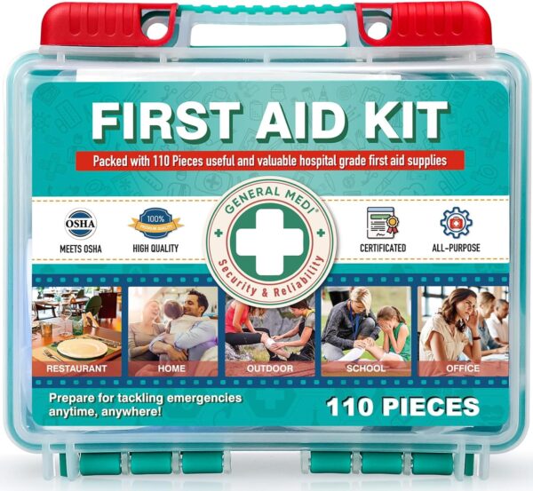 General Medi 110 Pieces Small First Aid Kit Hardcase.jpg