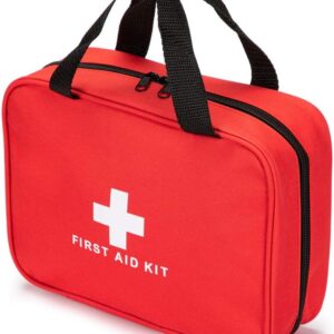 Jipemtra Red First Aid Bag Empty Travel Rescue Pouch First.jpg