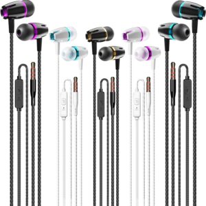 Kirababy Earbuds Wired With Microphone 5 Pack Wired Headphones With.jpg