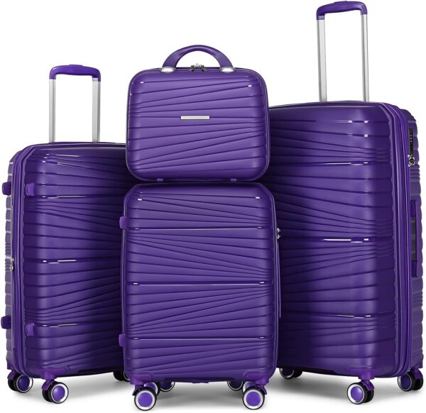 Leaves King Luggage 4 Piece Sets Hard Shell Luggage Set.jpg