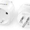 Lencent 2 Pack Europe To Us Plug Adaptereuropean To Usa.jpg