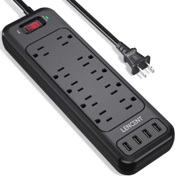 Lencent 2 Prong Power Strip Polarized 3 Prong To 2.jpg