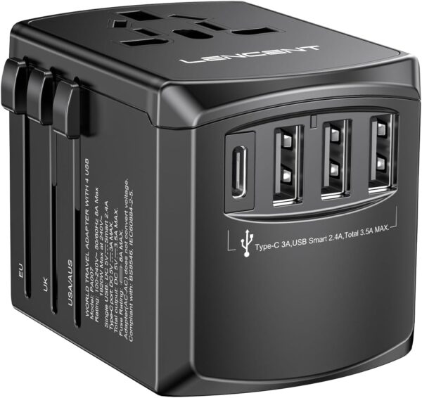 Lencent Universal Travel Adapter International Charger With 3 Usb Ports.jpg