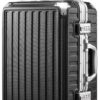 Luggex Carry On Luggage With Aluminum Frame 36l Polycarbonate Zipperless.jpg