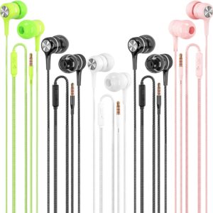 Lwzcam Wired Earbuds With Microphone 5 Pack In Ear Headphones With.jpg