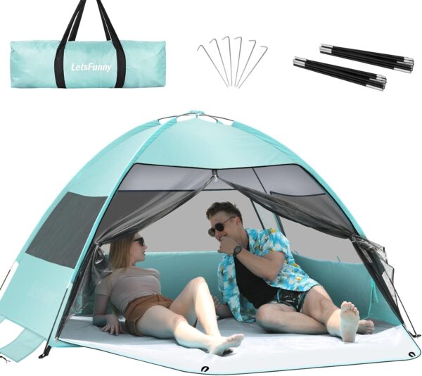 Large Easy Setup Beach Tentanti Uv Beach Shade Beach Canopy Tent.jpg