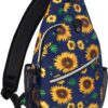 Mosiso Sling Backpacktravel Hiking Daypack Sunflower Rope Crossbody Shoulder Bag.jpg