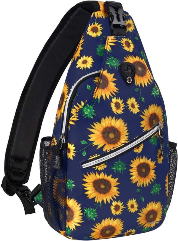 Mosiso Sling Backpacktravel Hiking Daypack Sunflower Rope Crossbody Shoulder Bag.jpg