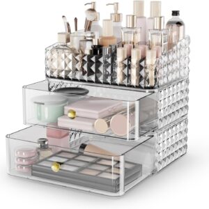 Makeup Organizer For Vanity Stackable Cosmetics Organizer And Storage Cosmetic.jpg