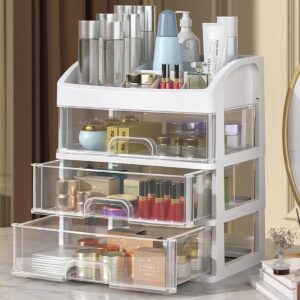 Makeup Organizer With 3 Drawers Cosmetic Display Cases Makeup Storage.jpg