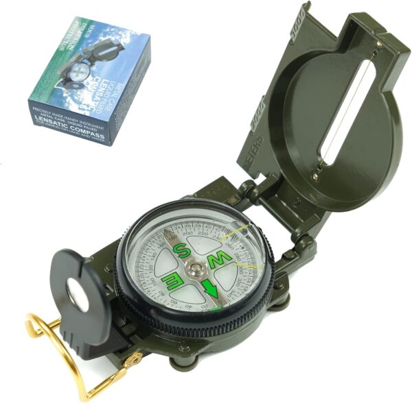 Military Compass Jyeastz Lensatic Sighting Compass For Hiking Multifunctional Outdoor.jpg