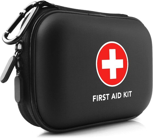 Mini First Aid Kit 100 Pieces Water Resistant Hard Shell Small.jpg