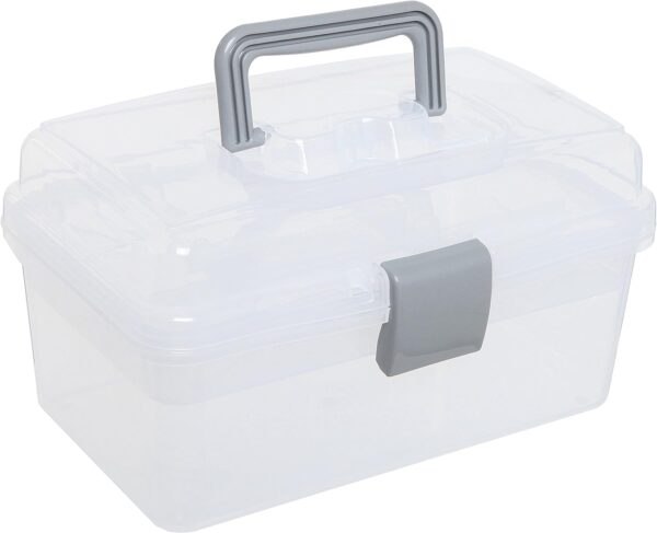 Mygift 102 Inch Transparent Plastic Empty Multipurpose Tackle Box With.jpg