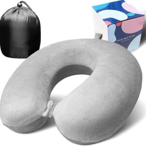 Neck Pillow For Airplane Travel 100 Pure Memory Foam Travel.jpg