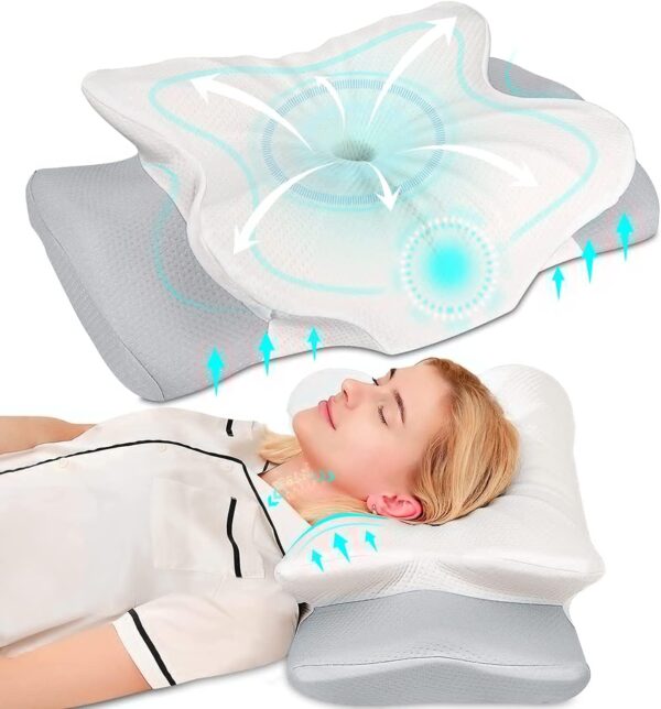 Pulatree Cervical Pillow For Neck Pain Relief Odorless Contour Memory.jpg