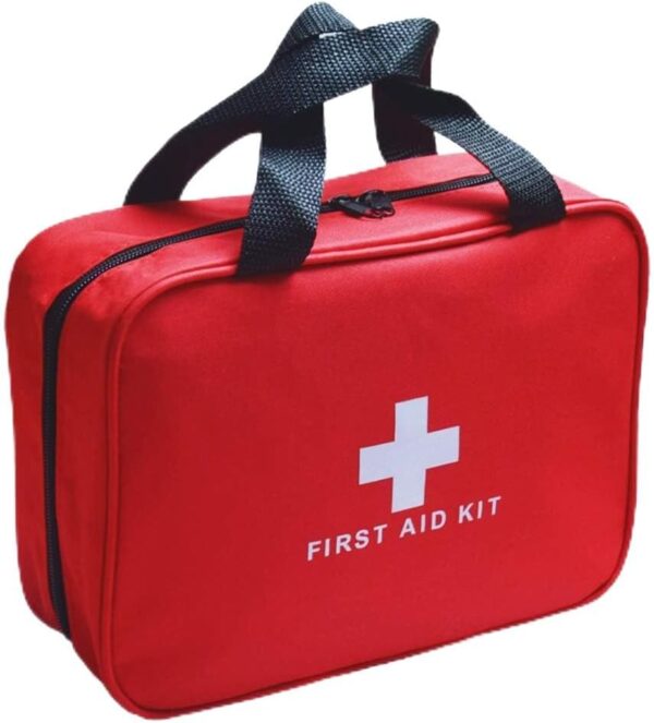 Red First Aid Kit Bag Empty Empty Travel First Aid.jpg