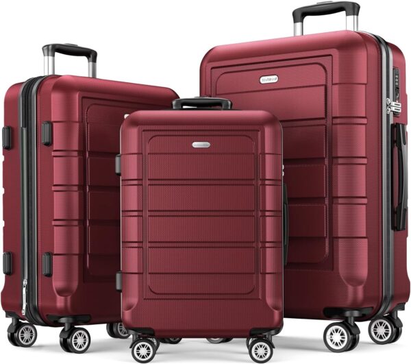 Showkoo Luggage Sets Expandable Pcabs Durable Suitcase Double Wheels Tsa.jpg