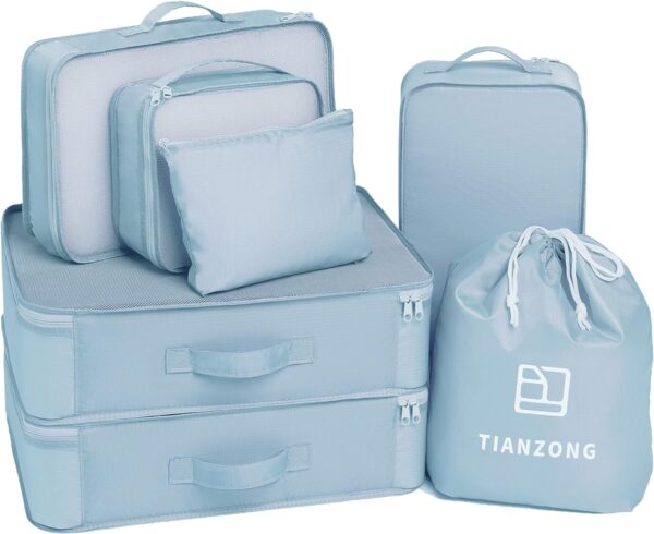 Tianzong 7 Piece Set Packing Cubes Travel Bags For Luggage Packing.jpg