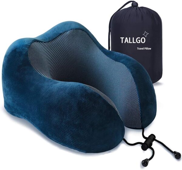 Travel Pillow Best Memory Foam Neck Pillow Head Support Soft.jpg