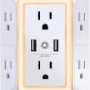 Usb Wall Charger Surge Protector Powrui 6 Outlet Extender With 2.jpg