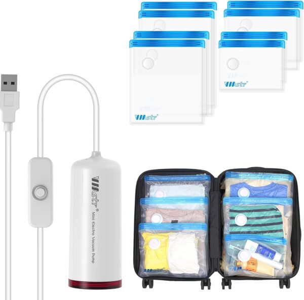 Vmstr Travel Vacuum Storage Bags With Electric Pump Usb Pump.jpg