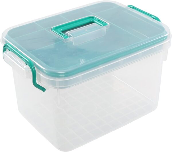 Waikhomes Plastic Divided First Aid Storage Box Kit Portable Handled.jpg