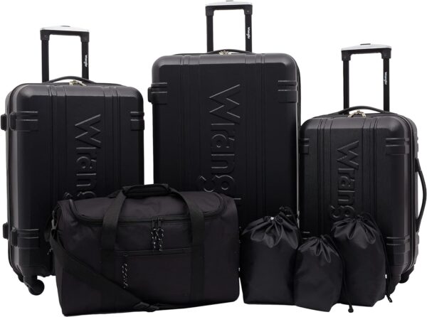 Wrangler Venture Luggage And Travel Black 7 Piece Set.jpg