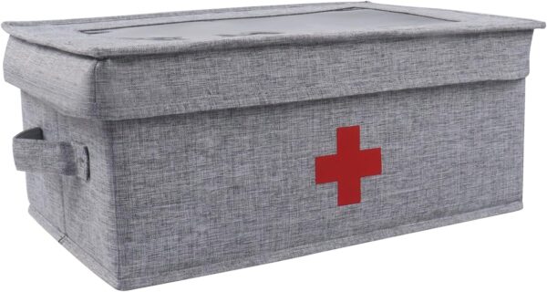 Xbopetda First Aid Medicine Box Linen First Aid Kit Supplies.jpg