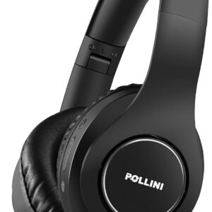 Pollini Bluetooth Headphones Wireless 40h Playtime Foldable Over Ear Headphones.jpg