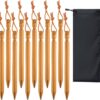 12 Pack Tent Stakes 7 Inch Ultralight Aluminum Ground Pegs With.jpg