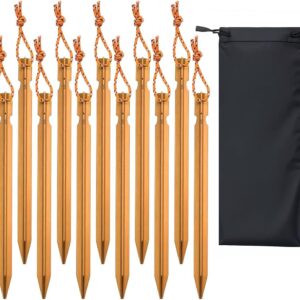 12 Pack Tent Stakes 7 Inch Ultralight Aluminum Ground Pegs With.jpg