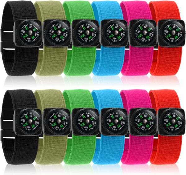 12 Pcs Wrist Compass Bracelet Compass Military Compass For Kids.jpg