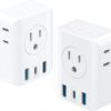 1718097976 2 Pack European Travel Plug Adapter International Power Plug Adapter.jpg