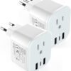 2 Pack European Travel Plug Adapter Lanuee Italy Power Adapter.jpg