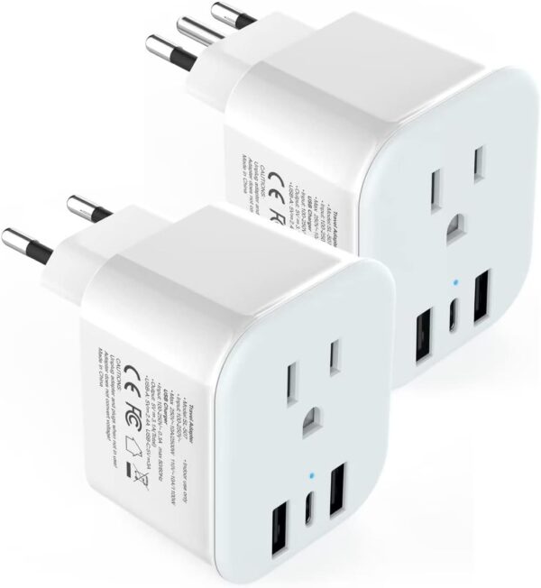 2 Pack European Travel Plug Adapter Lanuee Italy Power Adapter.jpg