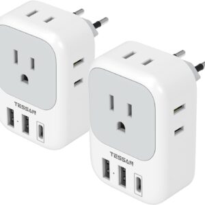 2 Pack European Travel Plug Adapter Usb C Tessan Us.jpg