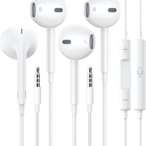 2 Packs Wired Headphones For Iphone Earbuds With 35mm Plug.jpg