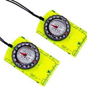 2 Pieces Orienteering Compass Superior Hiking Survival Compass For Kids.jpg