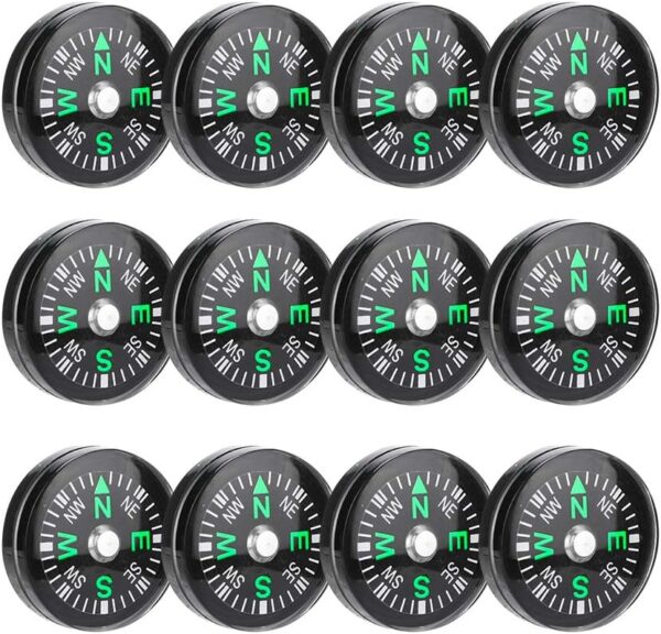 20mm 12pcs Mini Pocket Oil Filled Compass For Hiking Camping.jpg